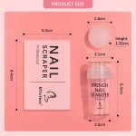 French Nail Stamper - BTArtbox French Tip Nail Tools with Nail Scraper and Replaceable Stamper Head, 100-Time Using Silicone Nail Stamper Kit for Gel Nail Polish DIY Nail Art Tools - Image 7